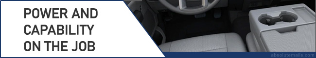 F-350 commercial template lower footer: Power and capability on the job